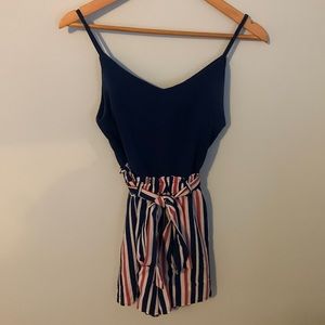HARPER red, white, and blue romper